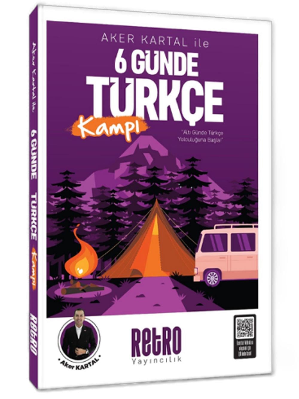 Retro Yayıncılık TYT KPSS DGS ALES Aker Kartal ile 6 Günde Türkçe Soru Kampı