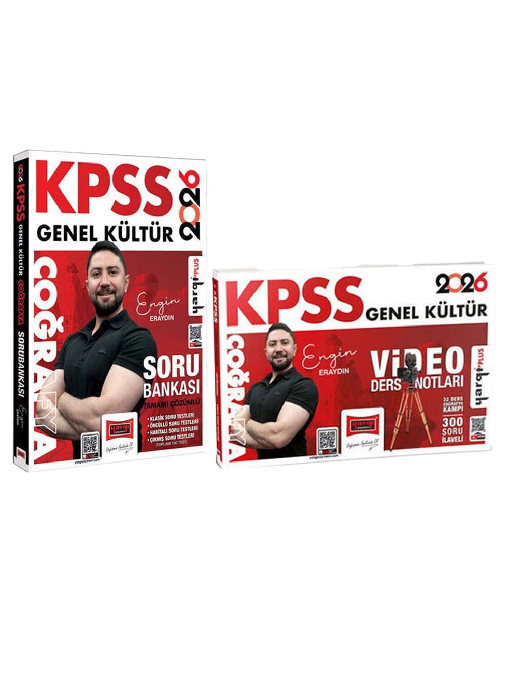 Yargı Yayınları 2026 KPSS Engin Eraydın Coğrafya Soru Bankası ve Ders Notları Seti 2 Kitap