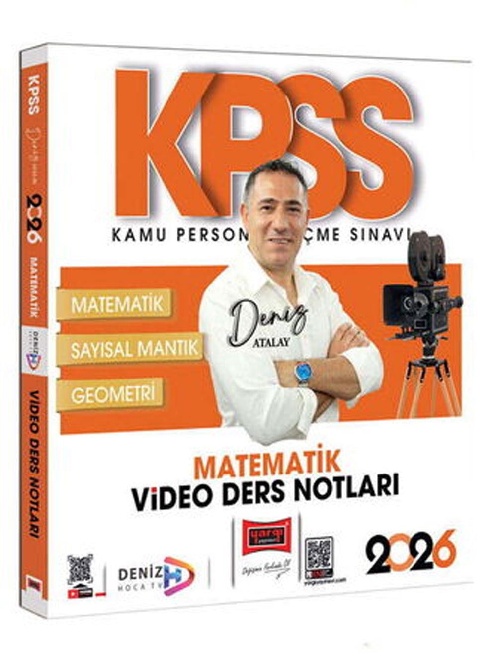 Yargı Yayınları 2026 KPSS Genel Yetenek Matematik Video Ders Notları (Deniz Atalay)