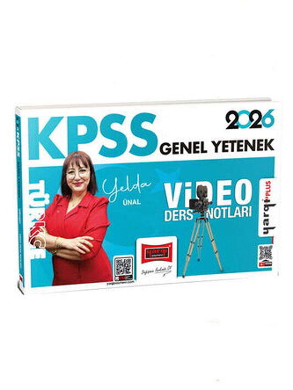 Yargı Yayınları 2026 KPSS Genel Yetenek Türkçe Video Ders Notları (Yelda Ünal)