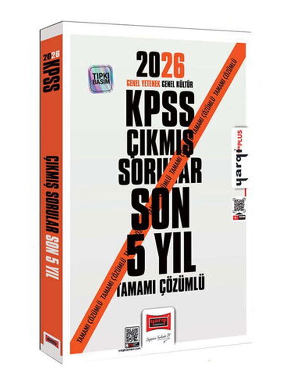 Yargı Yayınları 2026 KPSS GK-GY Tüm Dersler Tamamı Çözümlü Son 5 Yıl Çıkmış Sorular