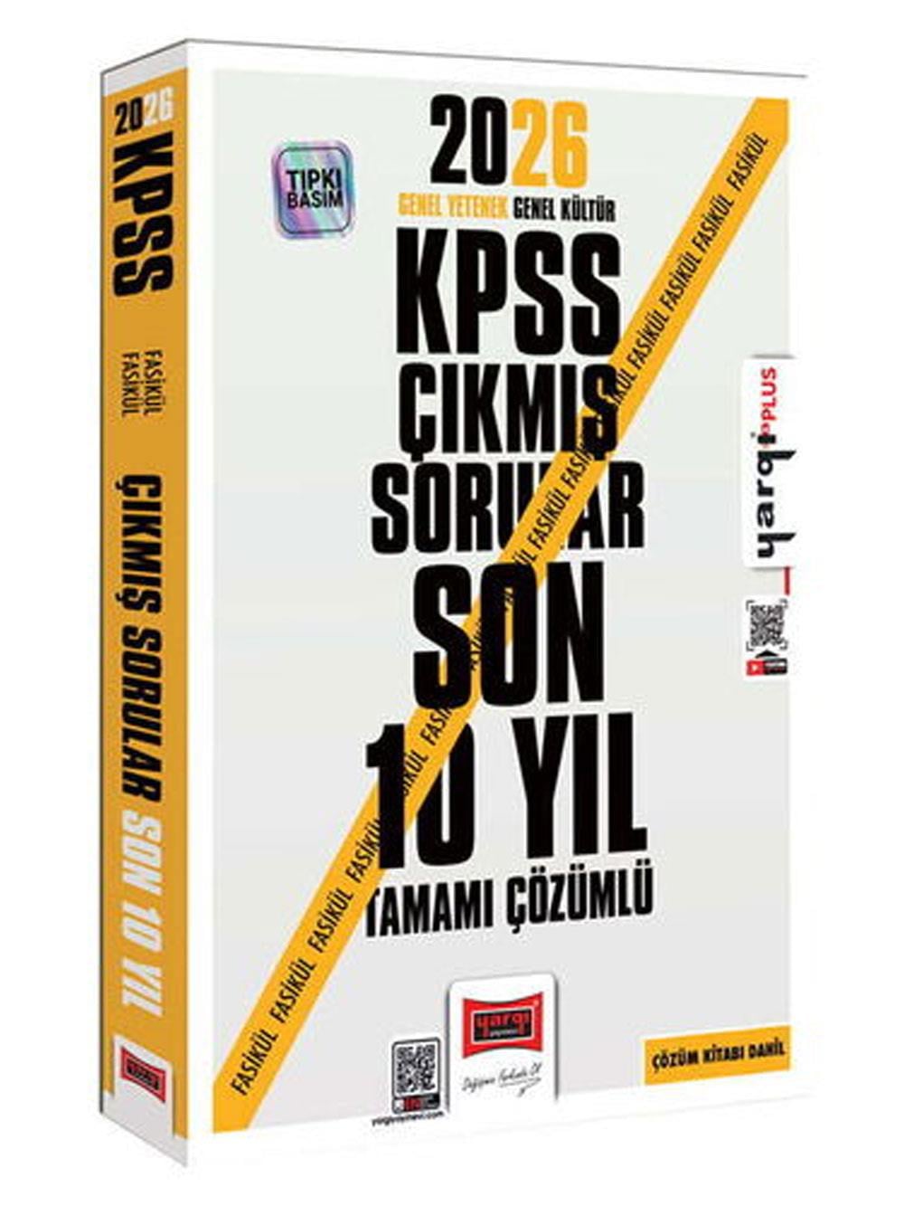 Yargı Yayınları 2026 KPSS GK-GY Tüm Dersler Tamamı Çözümlü Son 10 Yıl Çıkmış Sorular