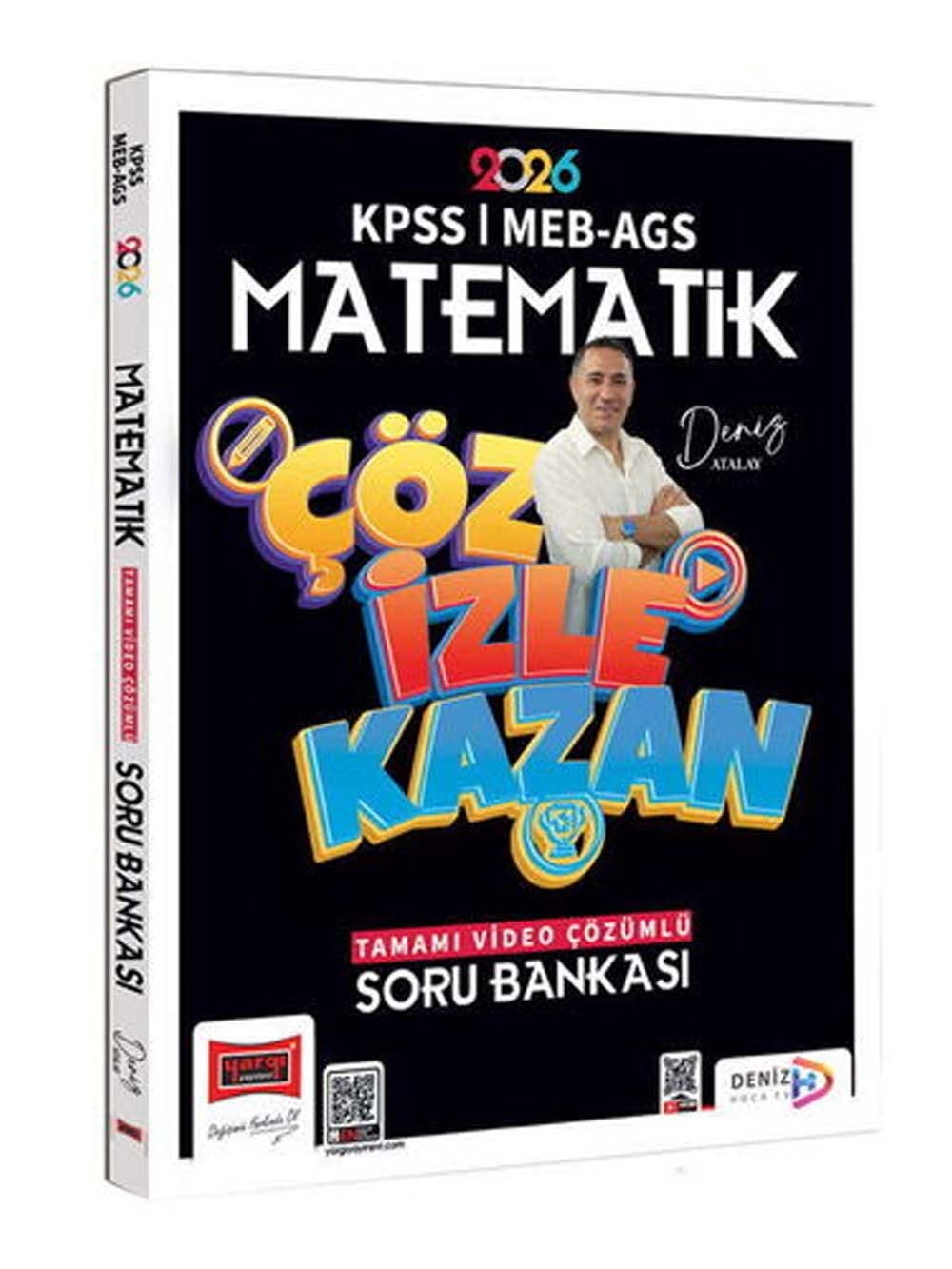 Yargı Yayınları 2026 KPSS MEB-AGS Matematik Çöz İzle Kazan Tamamı Video Çözümlü Soru Bankası Deniz Atalay