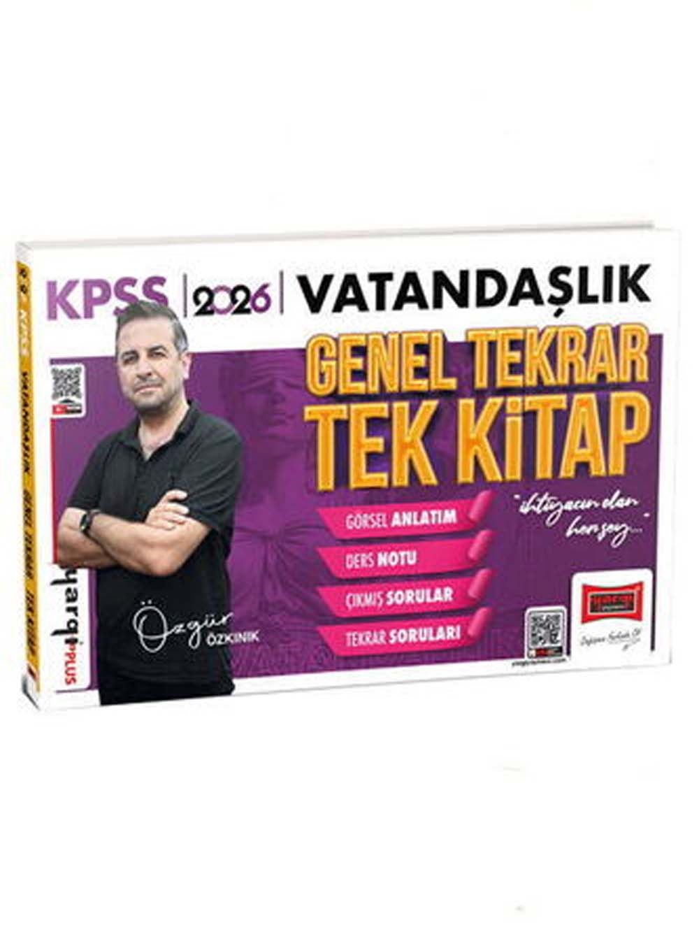 Yargı Yayınları 2026 KPSS Vatandaşlık Genel Tekrar Tek Kitap Özgür Özkınık