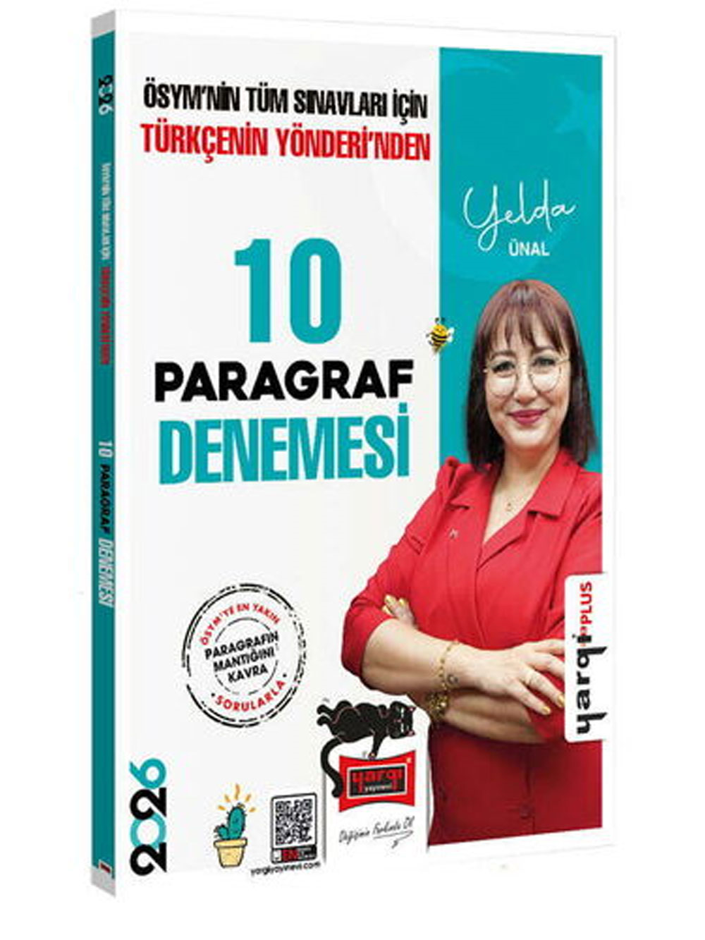 Yargı Yayınları 2026 Tüm Adaylar İçin Türkçenin Yönderinden Tamamı Çözümlü Paragraf 10 Deneme Yelda Ünal