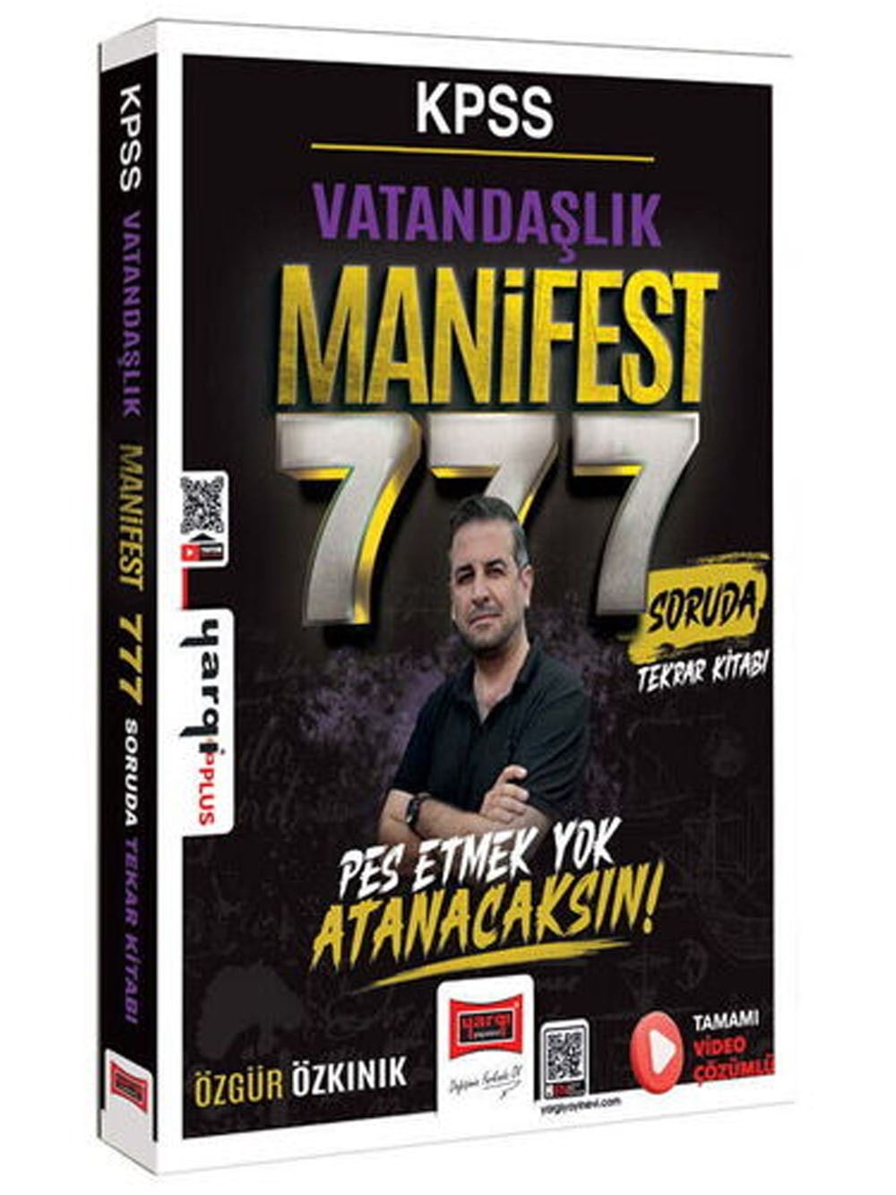 Yargı Yayınları KPSS Vatandaşlık Manifest Serisi 777 Soruda Tamamı Video Çözümlü Tekrar Kitabı Özgür Özkınık