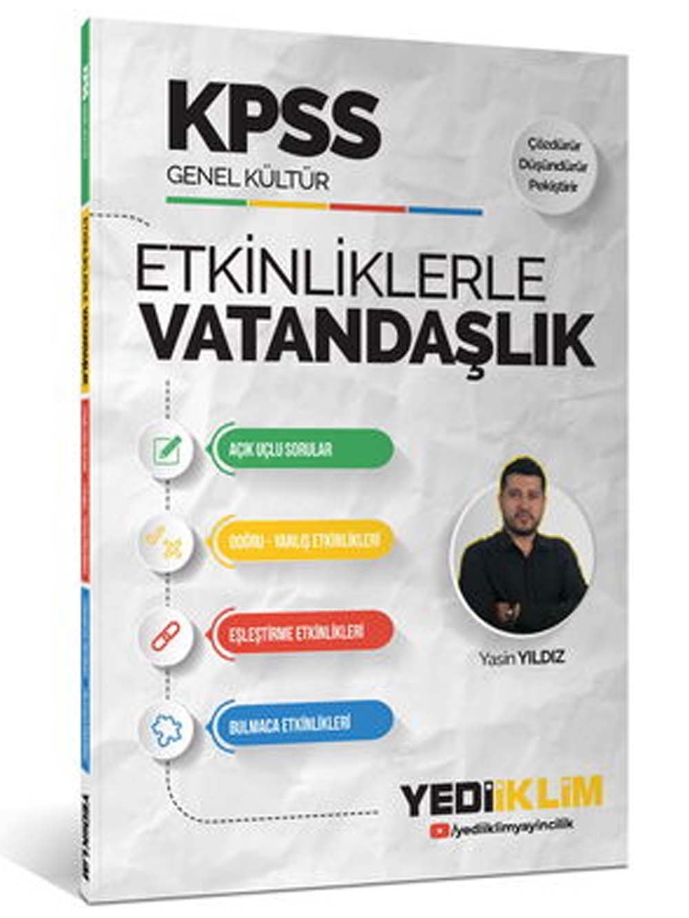 YEDİİKLİM YAYINEVİ KPSS Genel Kültür Etkinliklerle Vatandaşlık Yasin Yıldız
