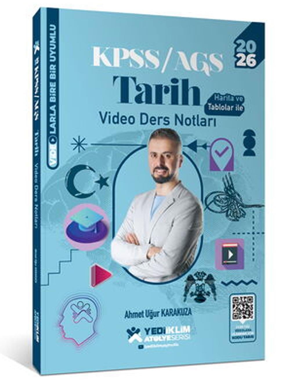 Yediiklim Yayınları 2026 KPSS Genel Kültür Atölye Tarih Video Ders Notları Ahmet Uğur Karakuza
