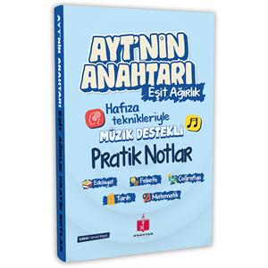 2025 AYT'nin Anahtarı Eşit Ağırlık Tüm Dersler Tek Kitap Hafıza Teknikleriyle Müzik Destekli Pratik Notlar
