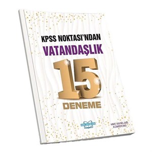 KPSS Noktasından Vatandaşlık 15 Deneme HMC Yayınları