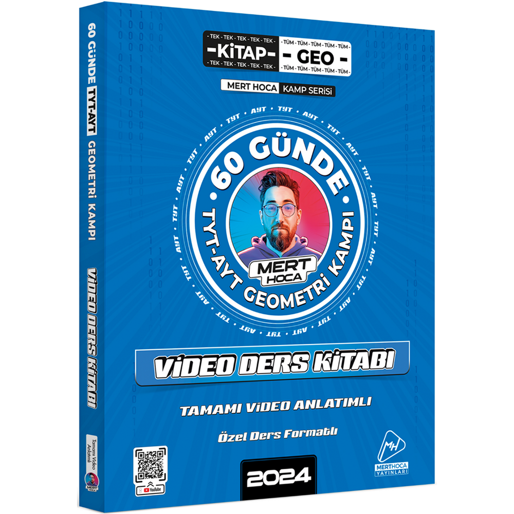 2024 60 Günde Geometri TYT-AYT Geometri Kampı Video Ders Kitabı Mert Hoca
