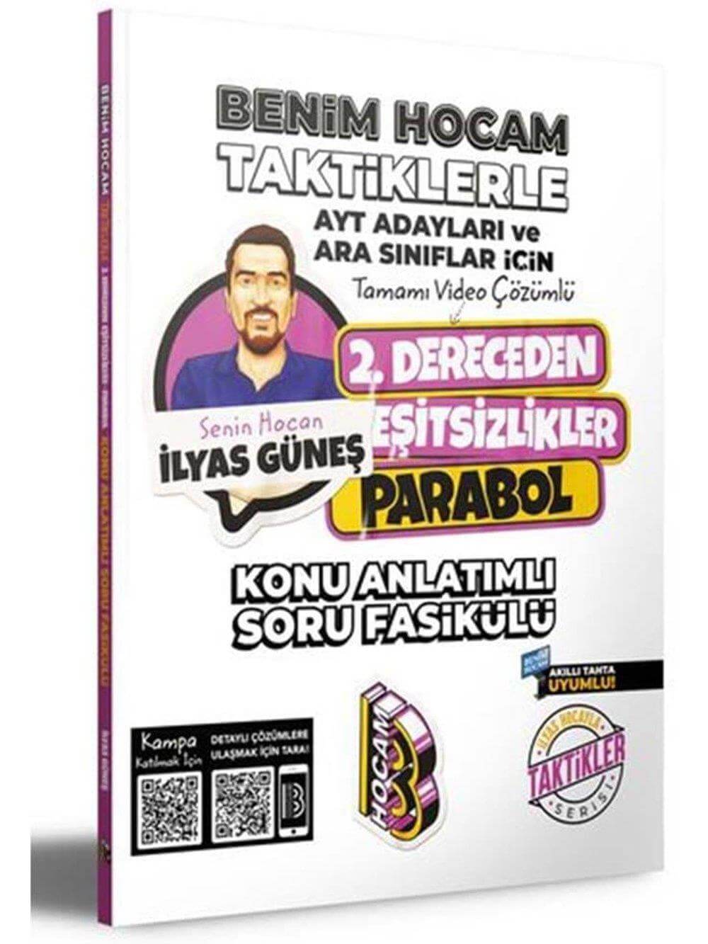 2024 Benim Hocam Yayınları AYT Adayları ve Ara Sınıflar İçin Taktiklerle 2. Dereceden Eşitsizlikler Parabol Konu Anlatımlı Soru Fasikülü