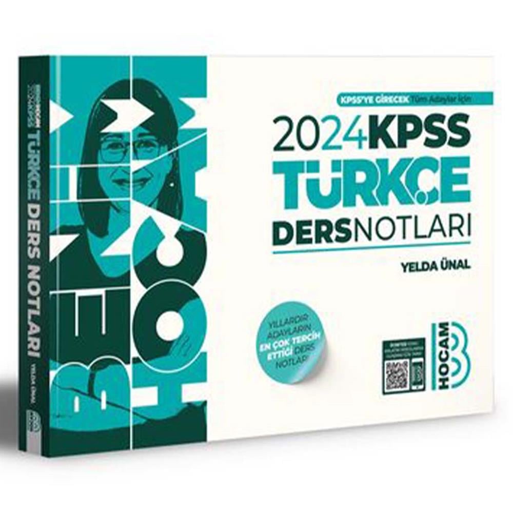2024 Benim Hocam Yayınları KPSS Türkçe Video Ders Notları