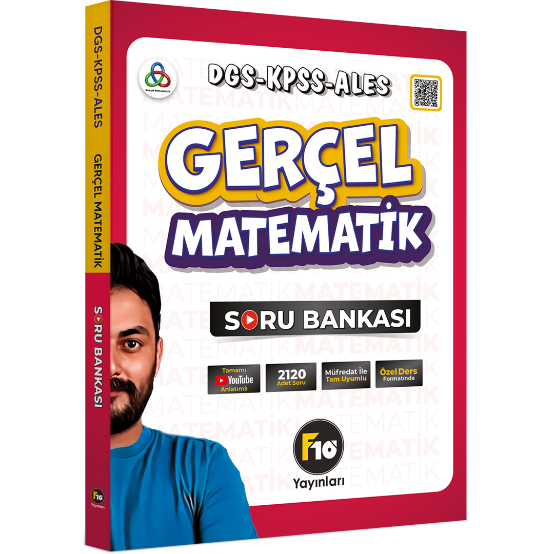 2024 Gerçel Matematik DGS KPSS ALES Soru Bankası F10 Yayınları