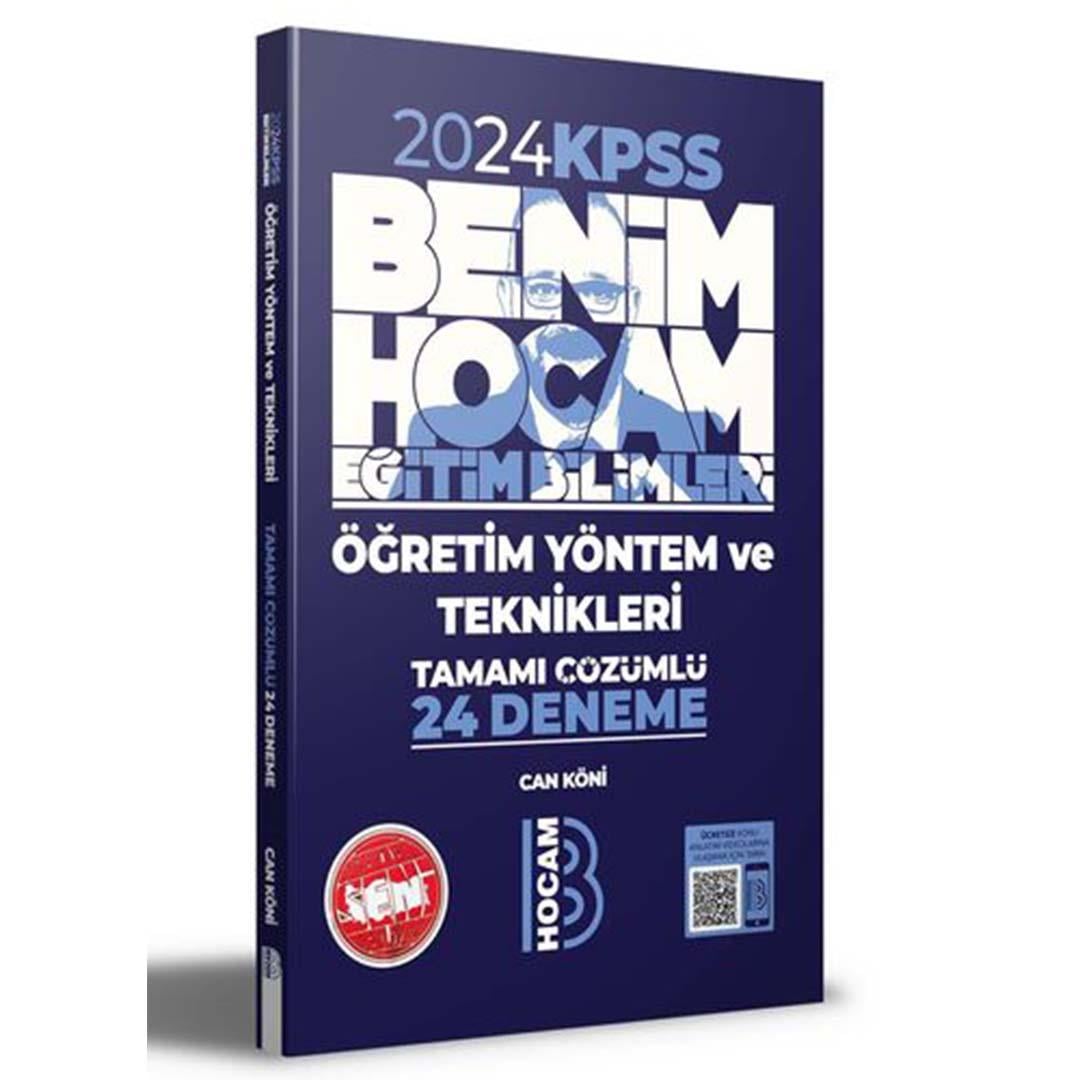 2024 KPSS Eğitim Bilimleri Öğretim Yöntem ve Teknikleri Tamamı Çözümlü 24 Deneme Benim Hocam Yayınları