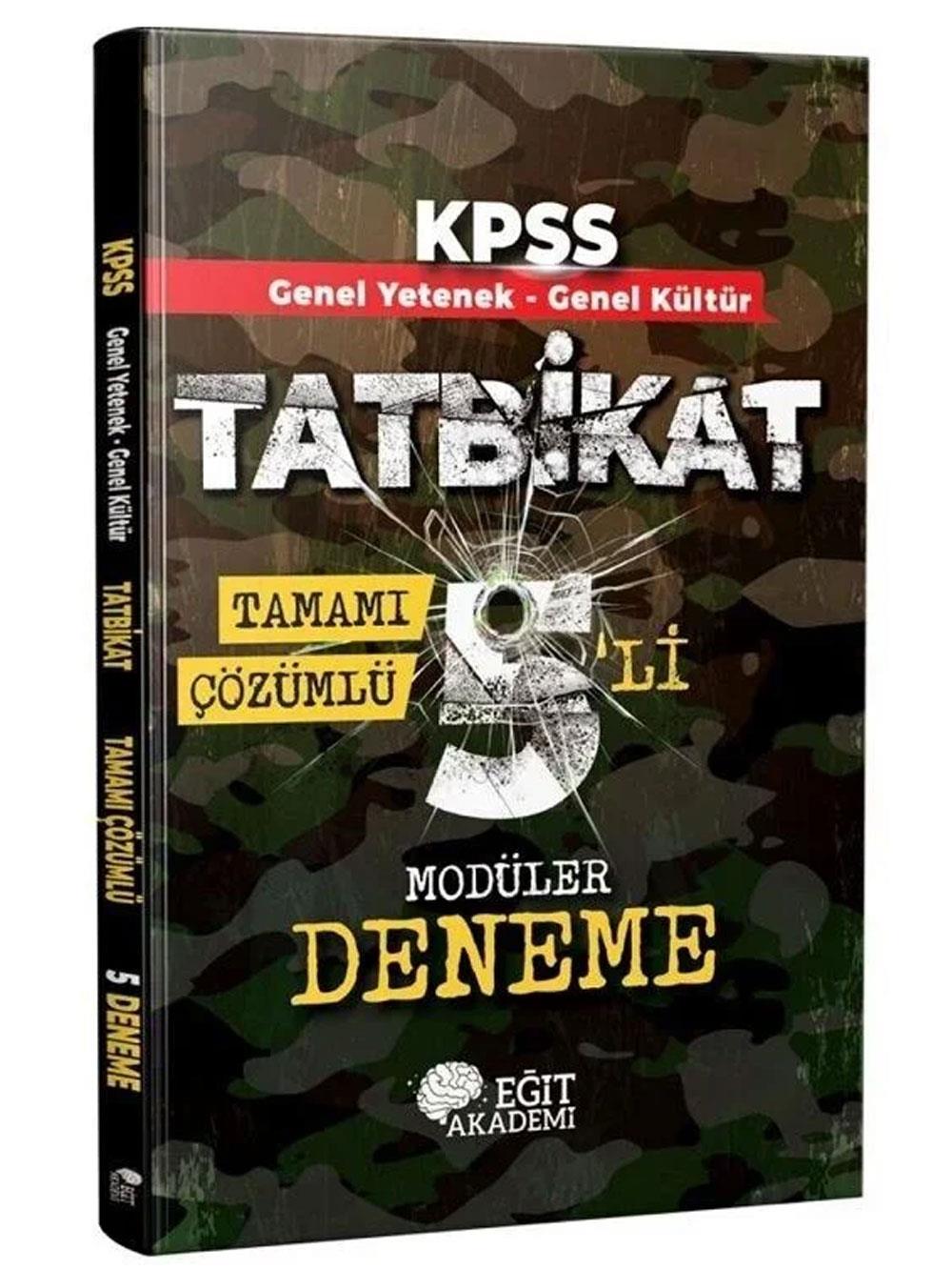2024 KPSS Genel Yetenek Genel Kültür Tatbikat Tamamı Çözümlü 5'li Modüler Deneme Eğit Akademi