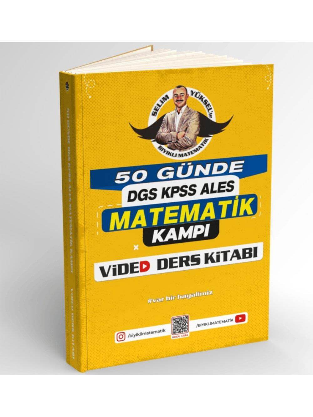 2025 Bıyıklı Matematik 50 Günde DGS - KPSS - ALES Matematik Kampı Video Ders Kitabı