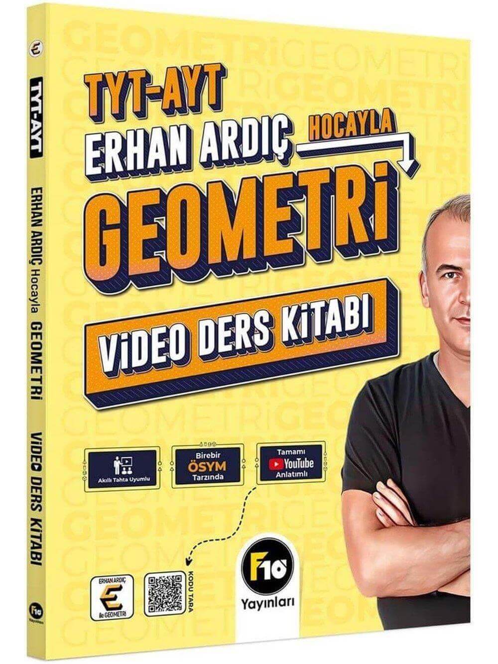 2025 Erhan Ardıç Hocayla TYT-AYT Geometri Video Ders Kitabı F10 Yayınları