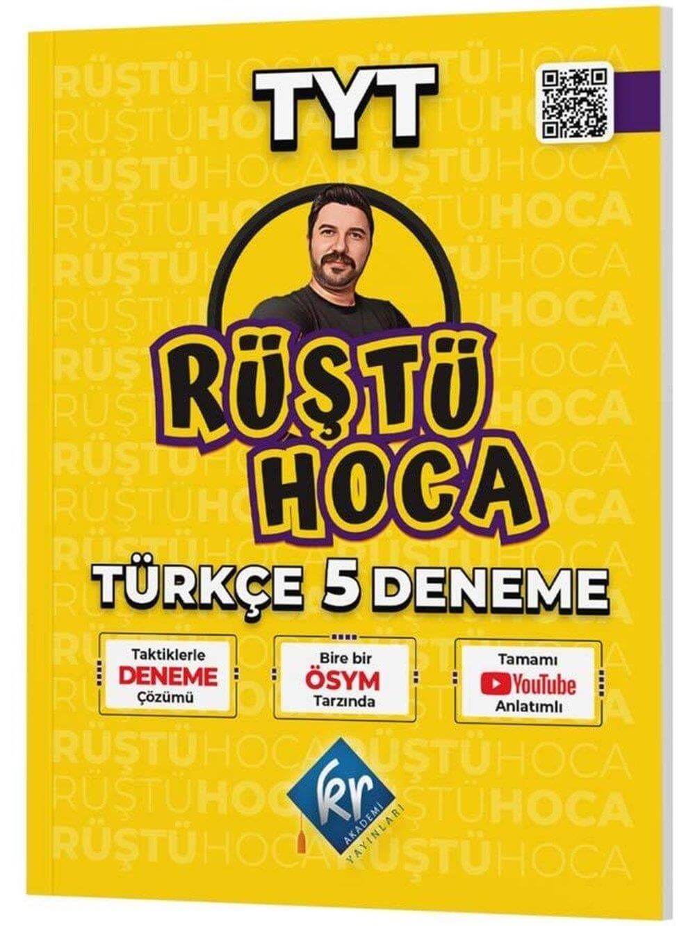 2025 Rüştü Hoca TYT Türkçe 5 Deneme KR Akademi