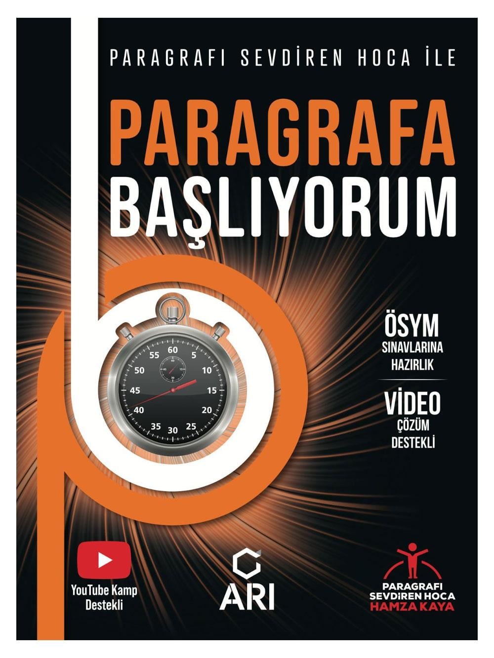 2026 Arı Yayınları YKS TYT AYT KPSS Paragrafa Başlıyorum Soru Bankası Çözümlü - Hamza Kaya Arı Yayınları
