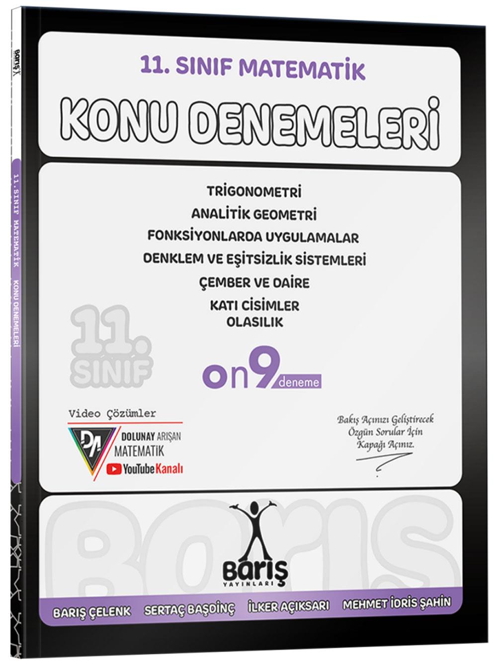 2026 Barış Yayınları 11. Sınıf Matematik Konu Denemeleri