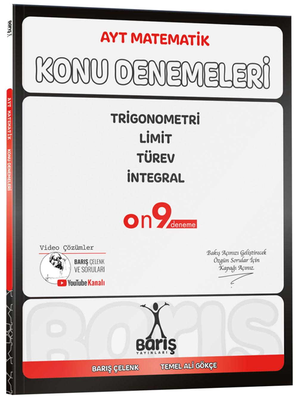 2026 Barış Yayınları AYT Matematik Trigonometri Limit Türev İntegral Konu Denemeleri