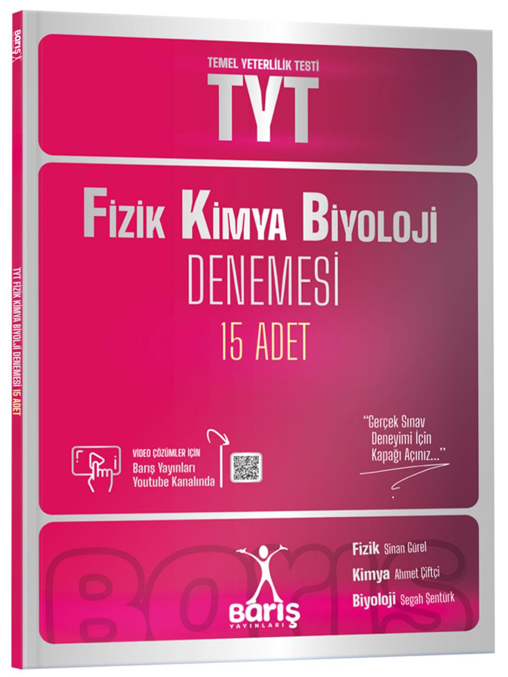 2026 Barış Yayınları TYT Fizik Kimya Biyoloji FKB Denemesi 15 Adet