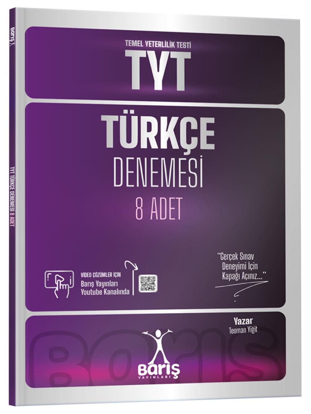 2026 Barış Yayınları TYT Türkçe Denemesi 8 Adet