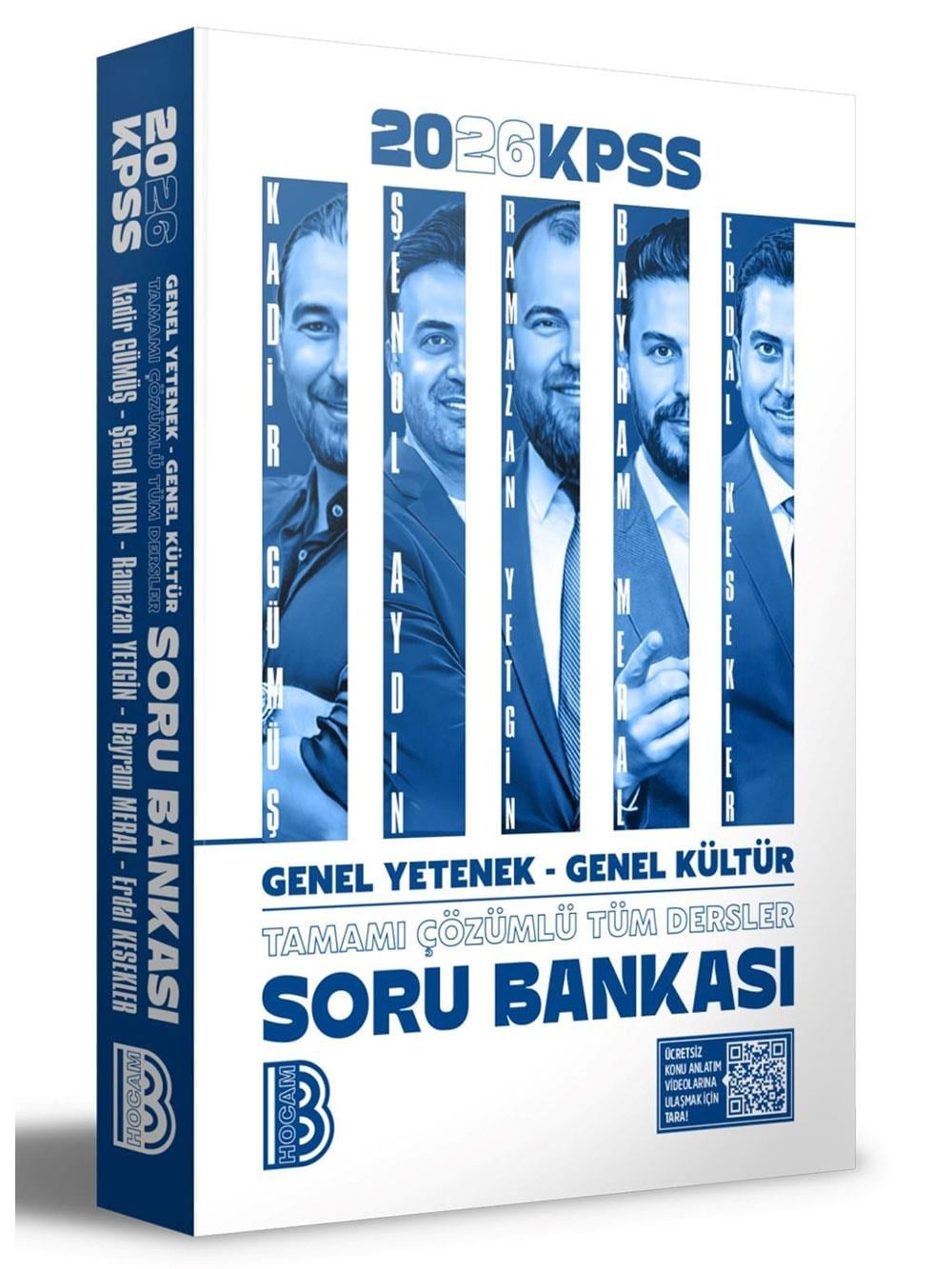 2026 Benim Hocam Yayınları KPSS Genel Yetenek Genel Kültür Tüm Dersler Tamamı Çözümlü Soru Bankası Ramazan Yetgin, Bayram Meral, Şenol Aydın, Kadir Gümüş, Erdal Kesekler