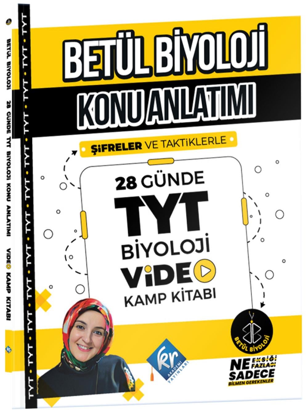 2026 Betül Biyoloji Konu Anlatımı 28 Günde TYT Biyoloji Video Kamp Kitabı Kr Akademi Yayınları