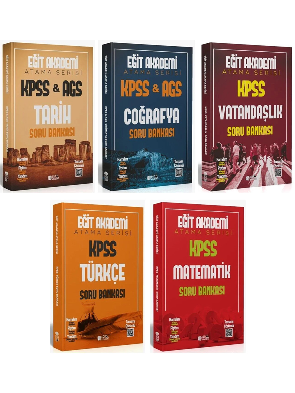 2026 Eğit Akademi KPSS Genel Kültür Genel Yetenek Atama Serisi Soru Bankası Seti 5 Kitap
