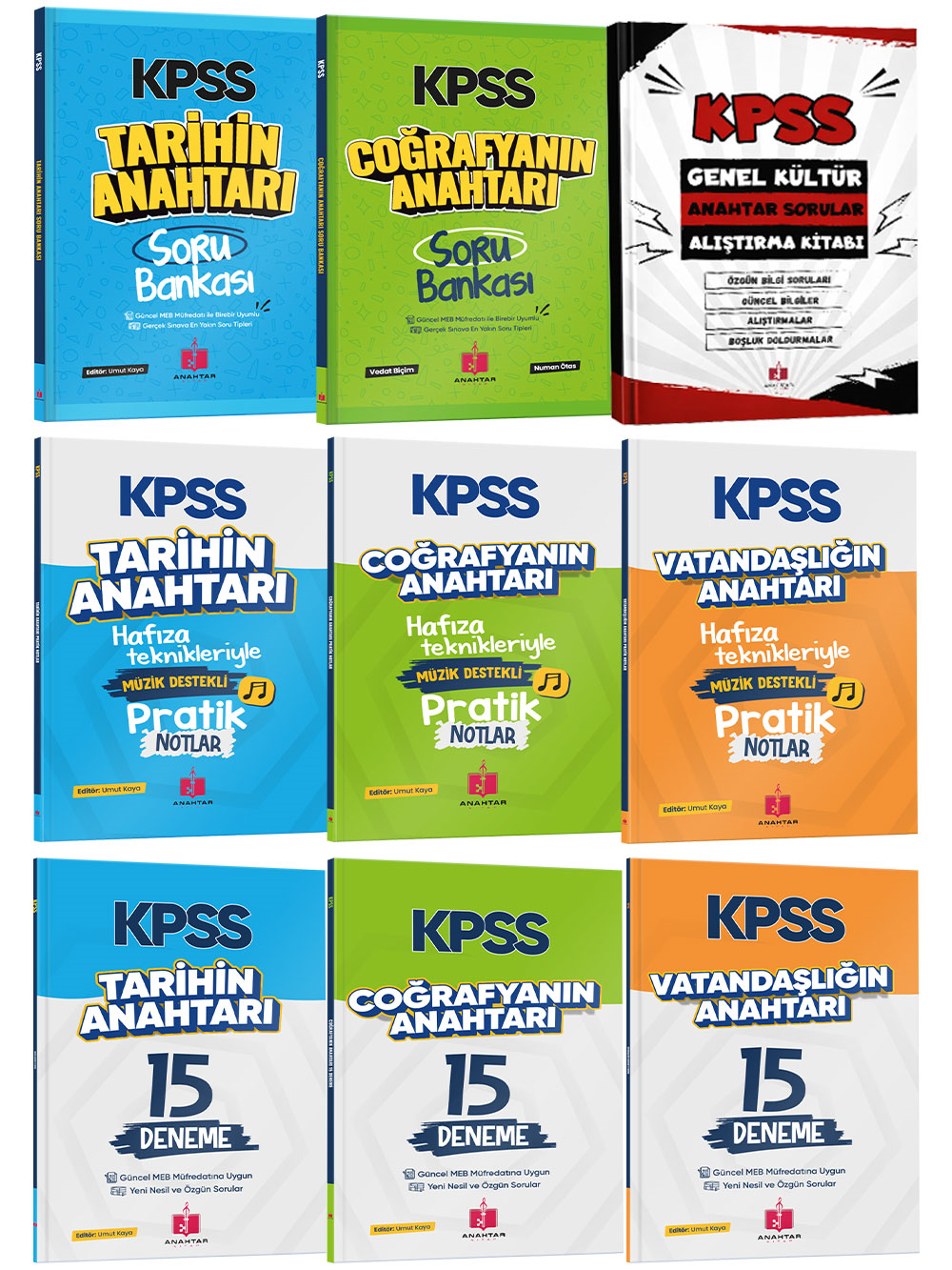 2026 KPSS Anahtar 9'lu Hafıza Teknikleriyle Müzik Destekli Set
