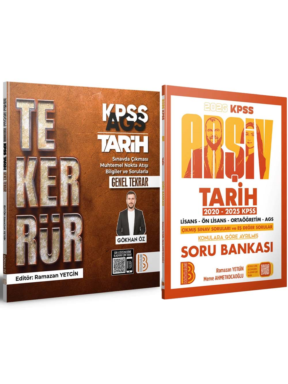 2026 KPSS Arşiv Tarih Soru Bankası Çıkmış Sorular ve Eş Değer Sorular ve Tarih Tekerrür Kampı  Ramazan Yetgin, Gökhan Öz