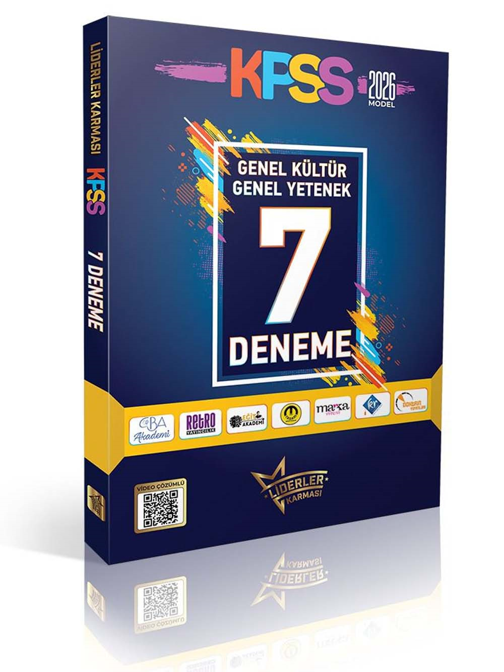 2026 KR Akademi Liderler Karması 2026 KPSS Genel Yetenek Genel Kültür Çözümlü 7 Deneme