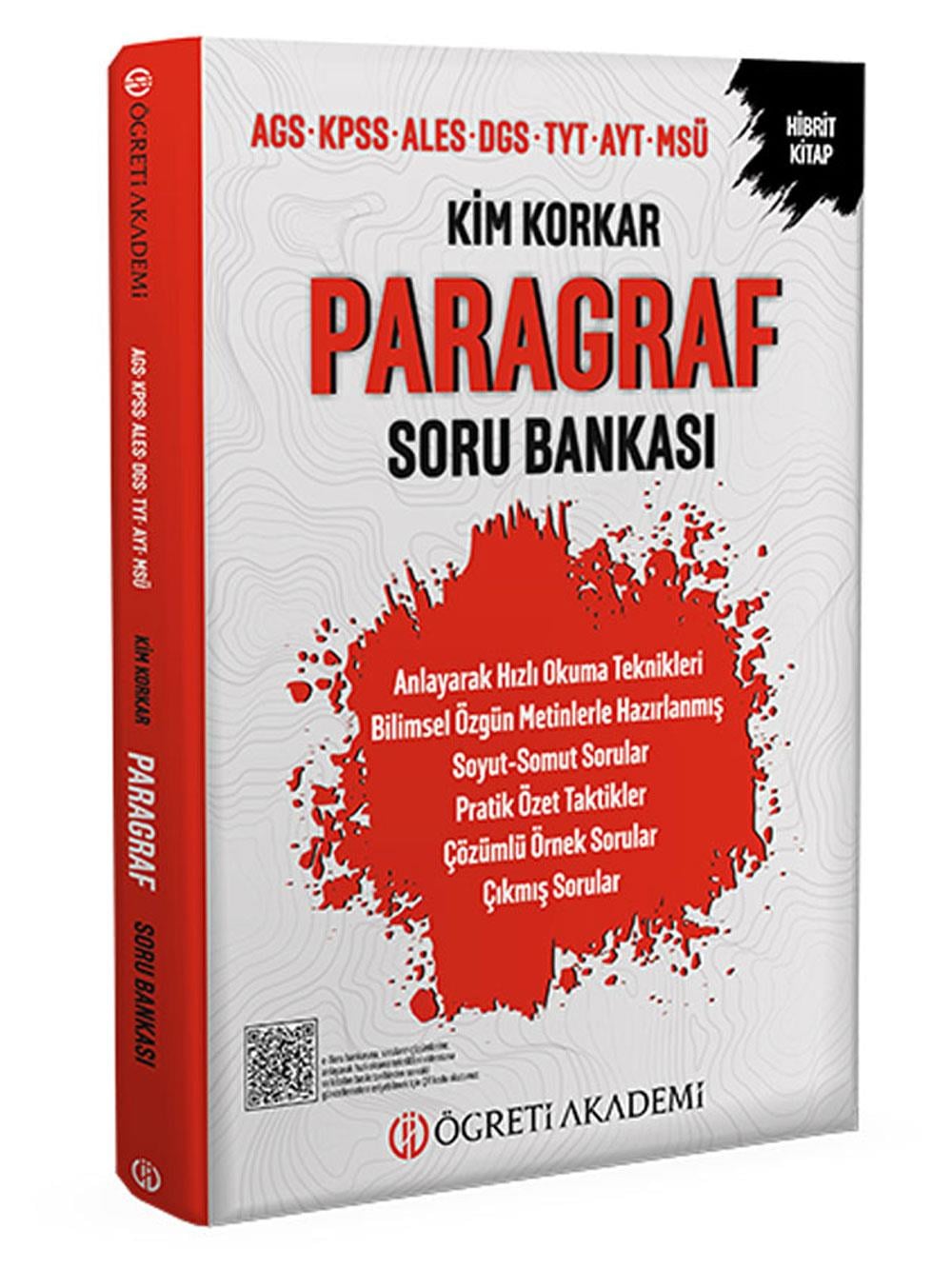 2026 Pegem Yayınları Kim Korkar Paragraf Soru Bankası AGS KPSS ALES DGS TYT AYT MSÜ