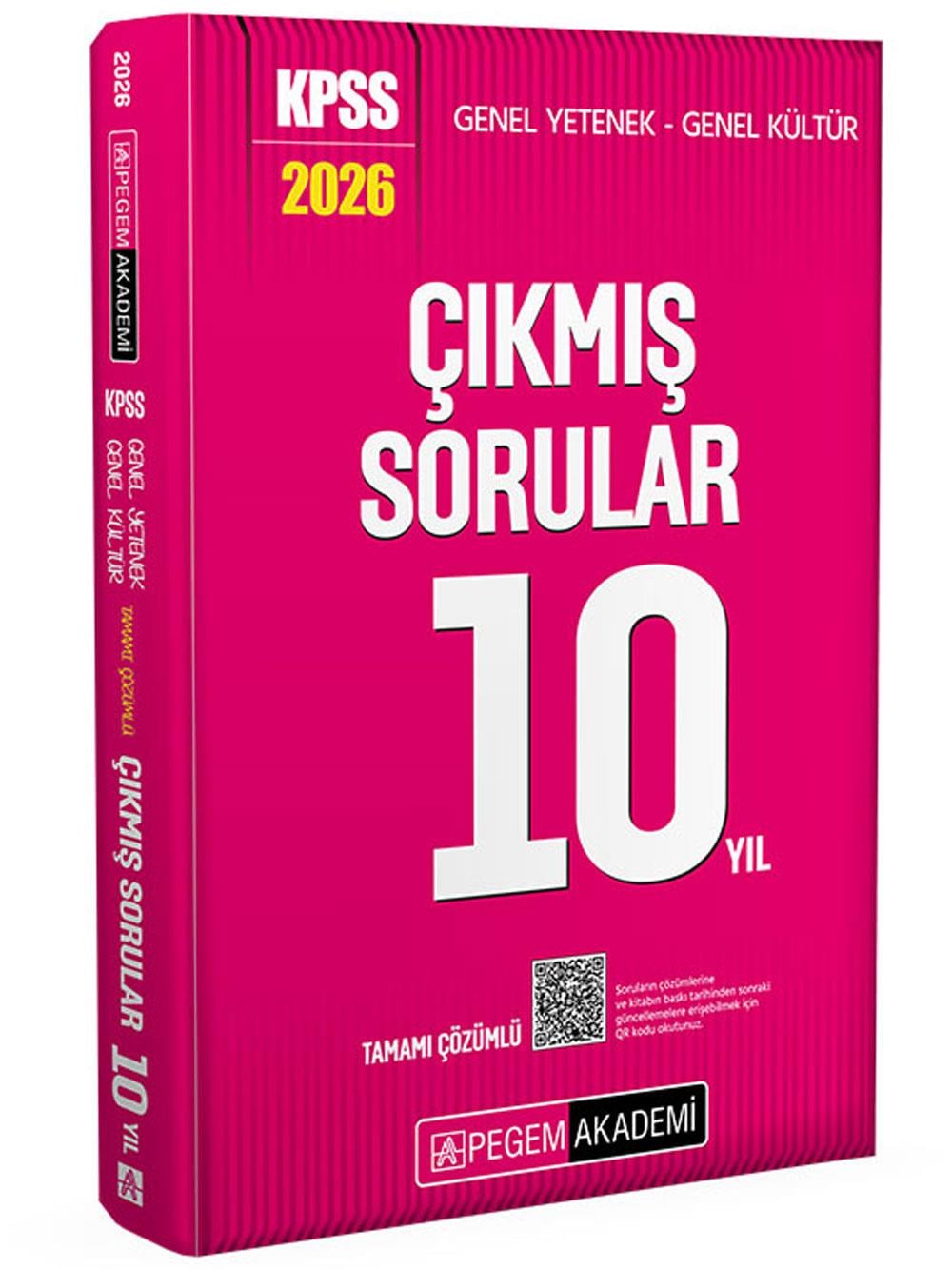 2026 Pegem Yayınları KPSS Genel Yetenek Genel Kültür Tamamı Çözümlü Çıkmış Sorular 10 Yıl