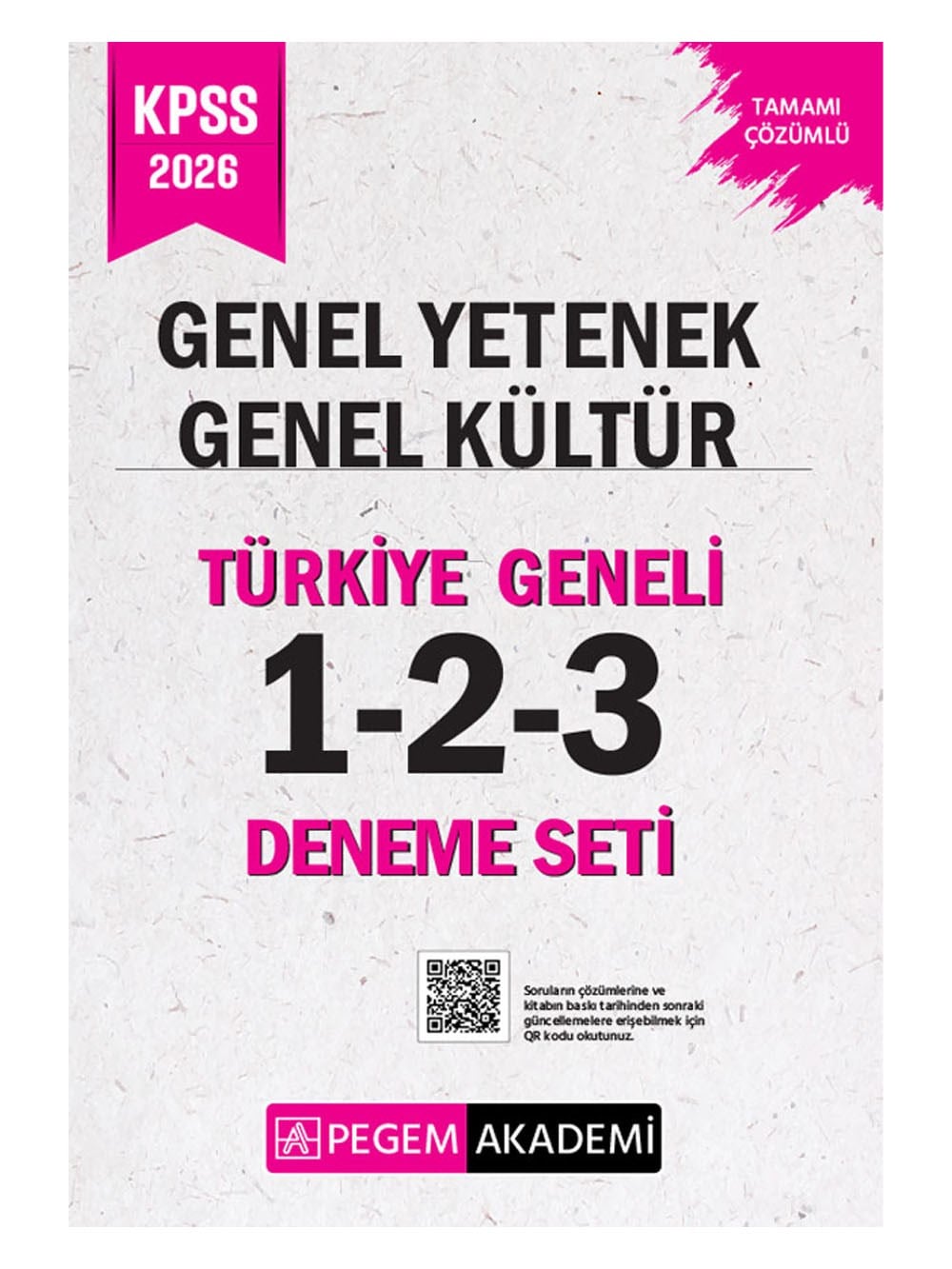 2026 Pegem Yayınları KPSS Genel Yetenek Genel Kültür Tamamı Çözümlü Türkiye Geneli 1-2-3 (3'lü Deneme Seti)