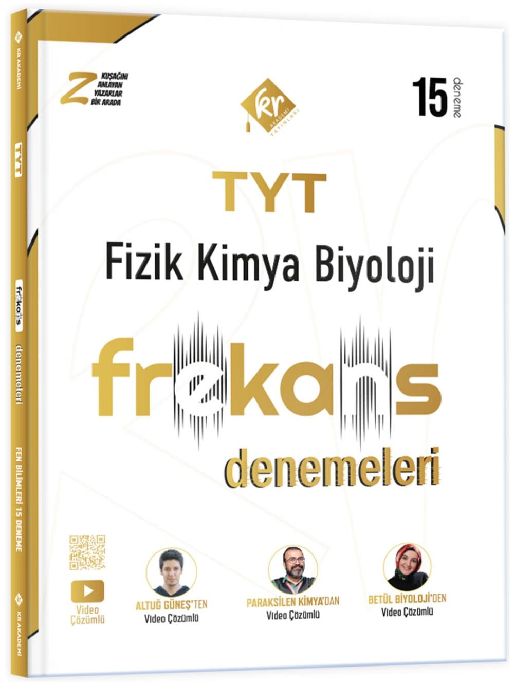 2026 TYT Fizik Kimya Biyoloji FKB 15'li Frekans Denemeleri KR Akademi Yayınları
