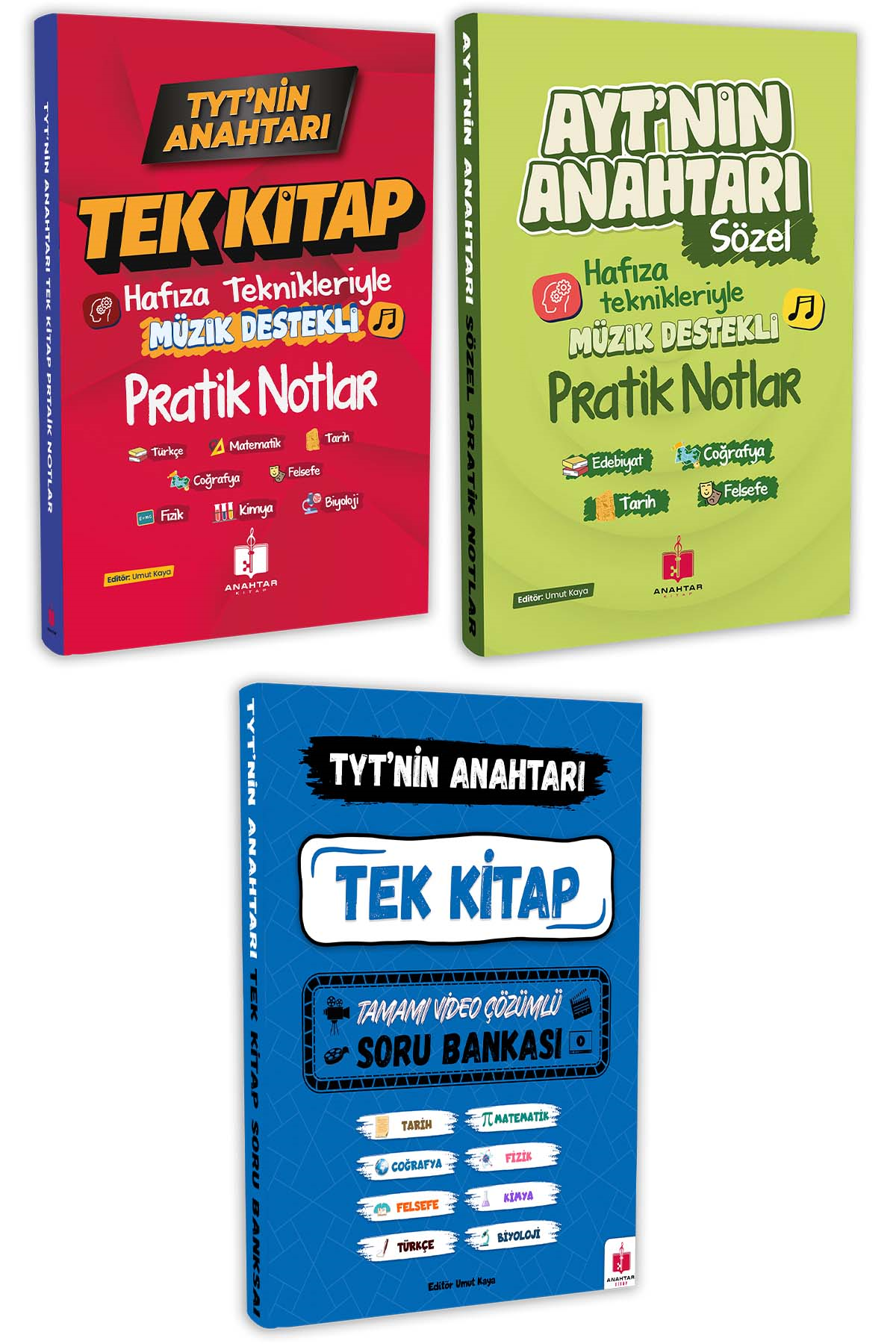2026 TYT'nin Anahtarı Süper 2'li ve AYT'nin Anahtarı Sözel Tüm Dersler Tek Kitap Hafıza Teknikleriyle Müzik Destekli Pratik Notlar