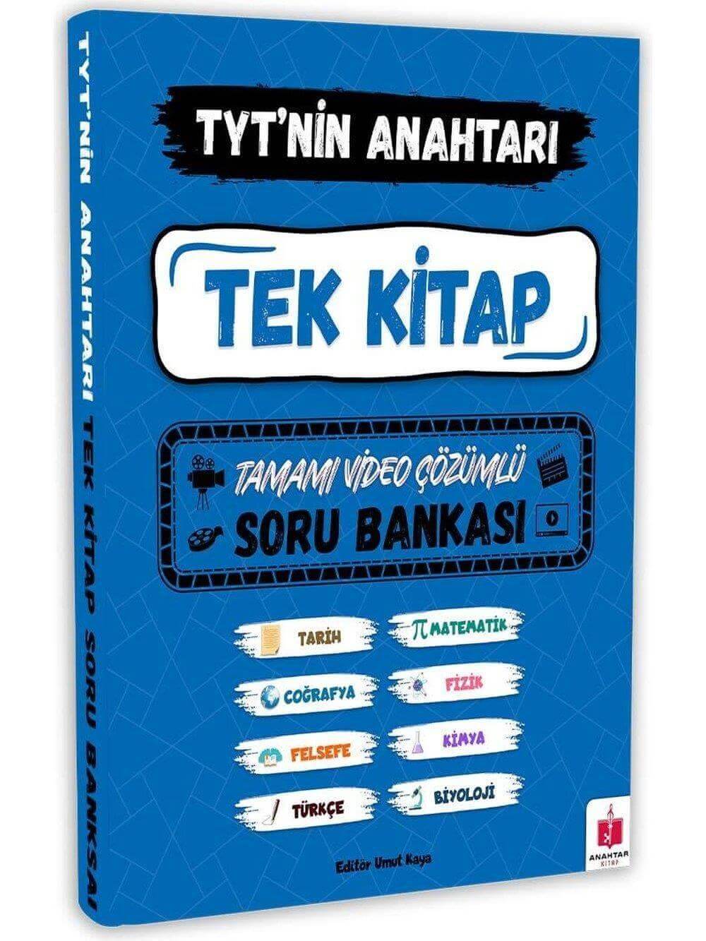 2026 TYT'nin Anahtarı Tüm Dersler Tek Kitap Tamamı Video Çözümlü Soru Bankası
