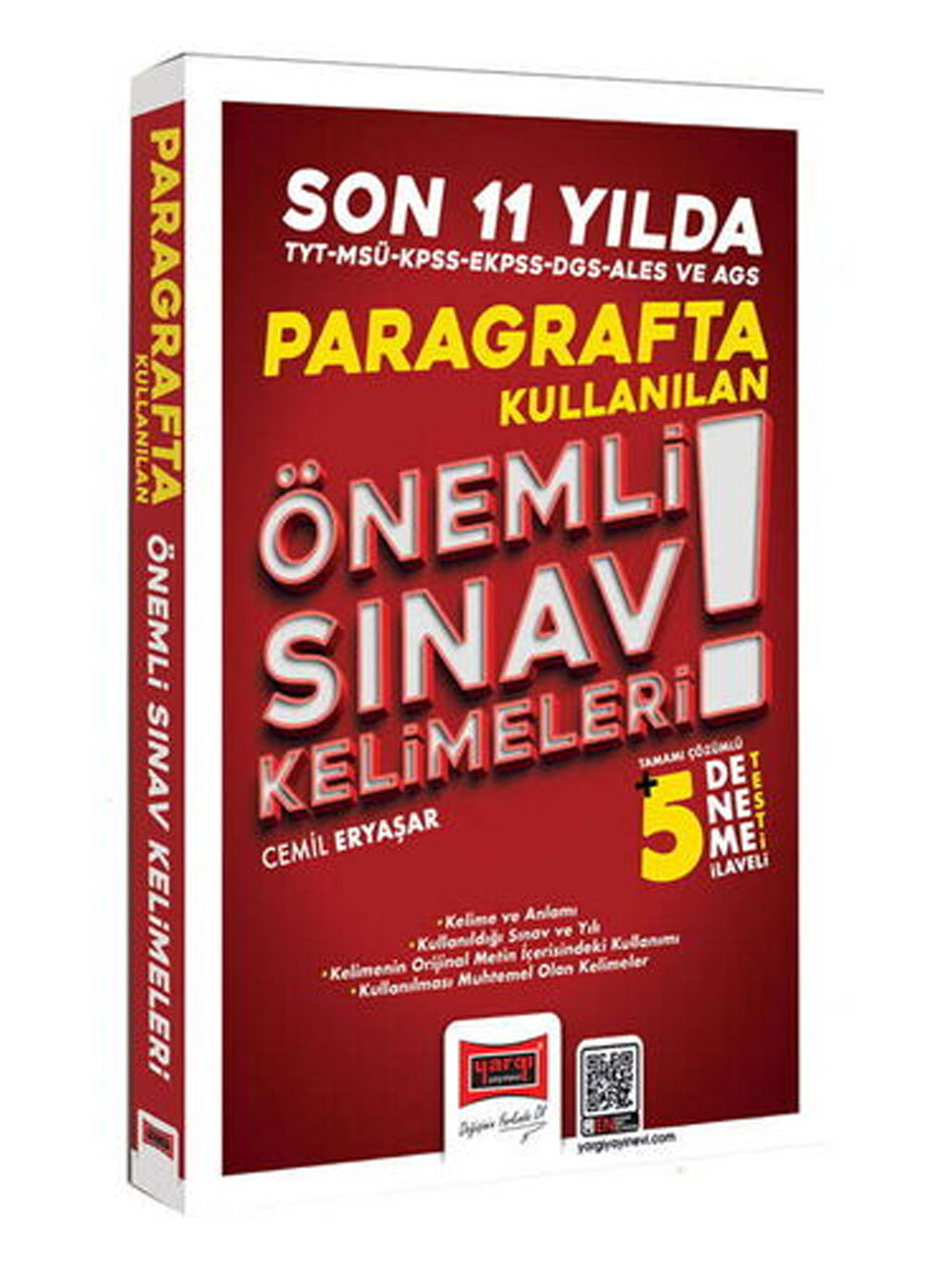 2026 Yargı Yayınları KPSS DGS ALES TYT MSÜ EKPSS AGS Son 11 Yılda Paragrafta Kullanılan Önemli Sınav Kelimeleri