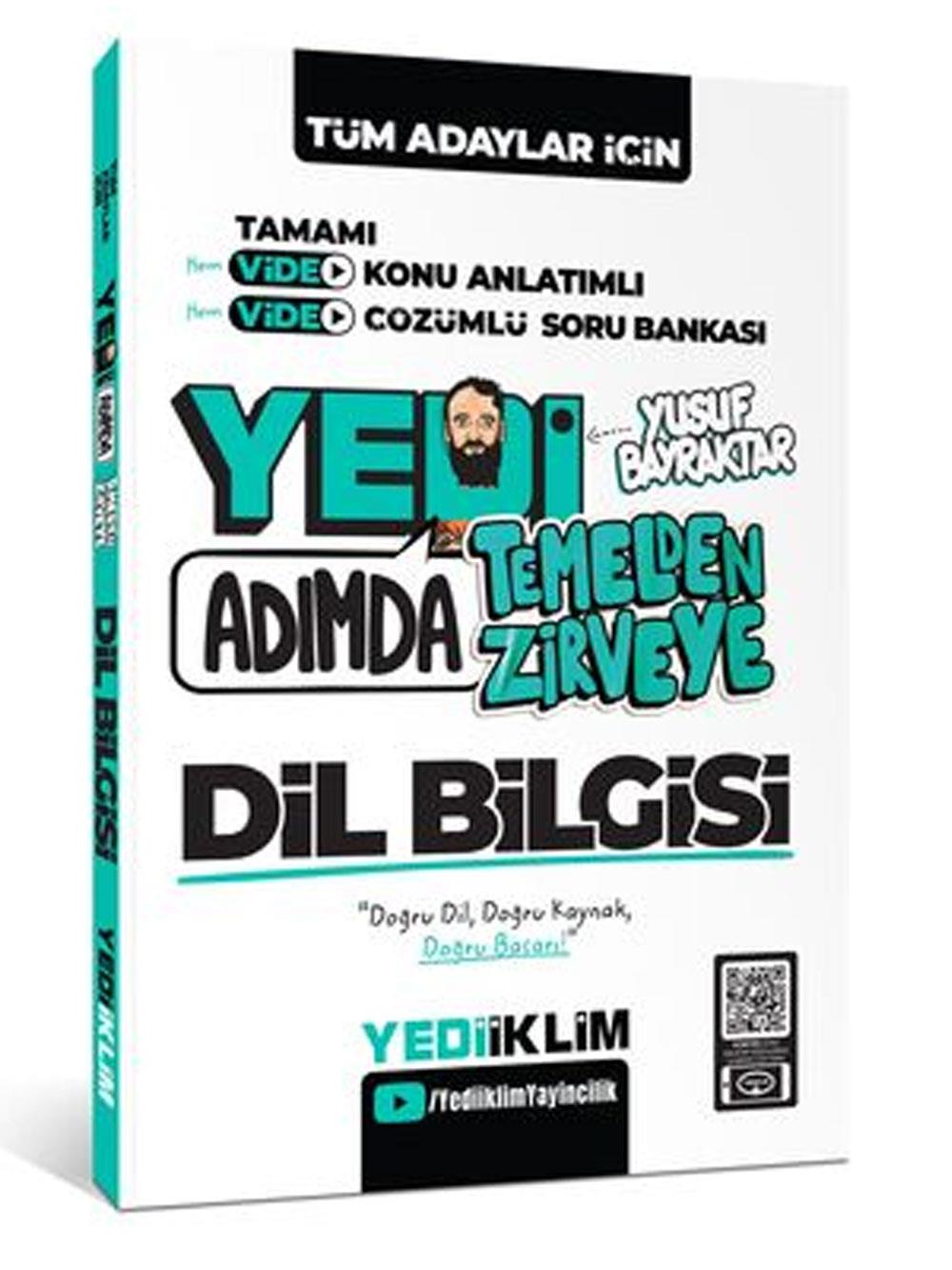 2026 Yediiklim Yayınları Tüm Adaylar İçin Yedi Adımda Temelden Zirveye Dil Bilgisi Video Konu Anlatımlı Video Çözümlü Soru Bankası