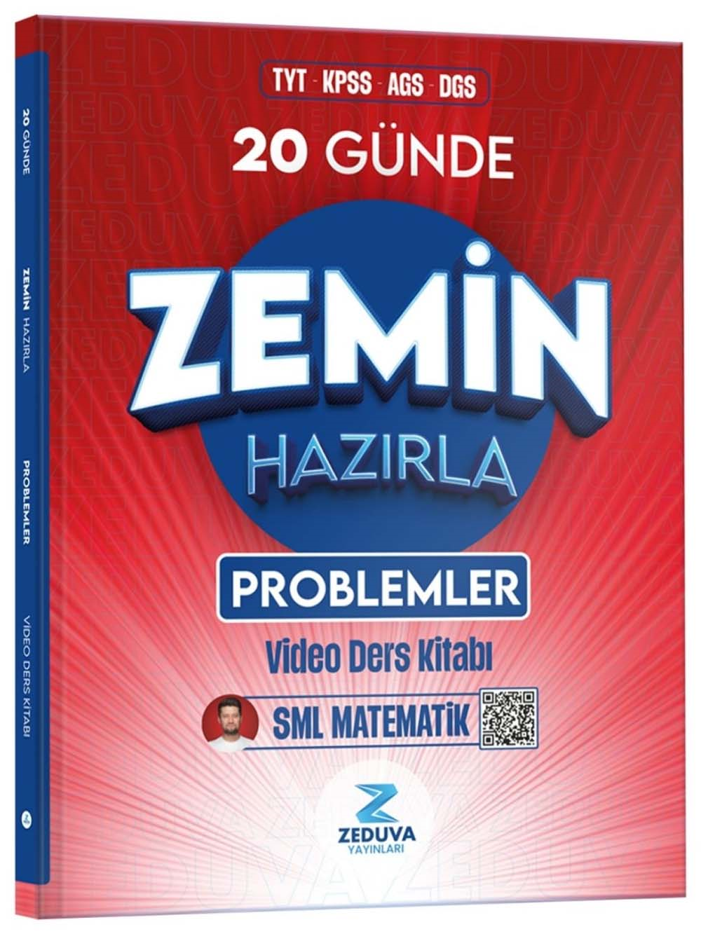 2026 Zeduva Yayınları SML Matematik TYT KPSS AGS DGS 20 Günde Zemin Hazırla Problemler Video Ders Kitabı