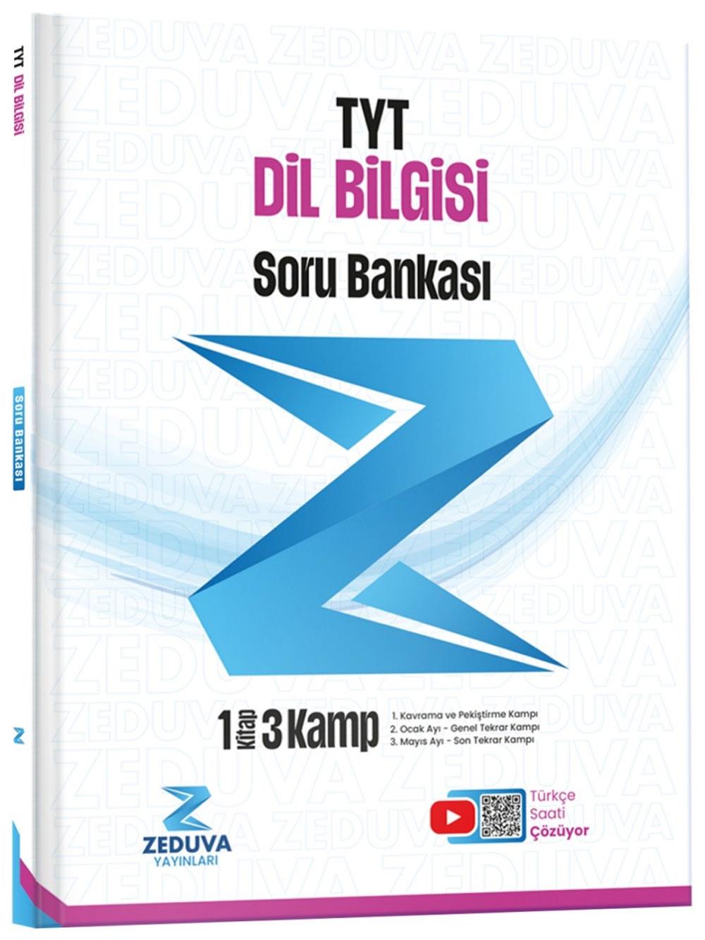 2026 Zeduva Yayınları Türkçe Saati TYT Dil Bilgisi 1 Kitap 3 Kamp Soru Bankası