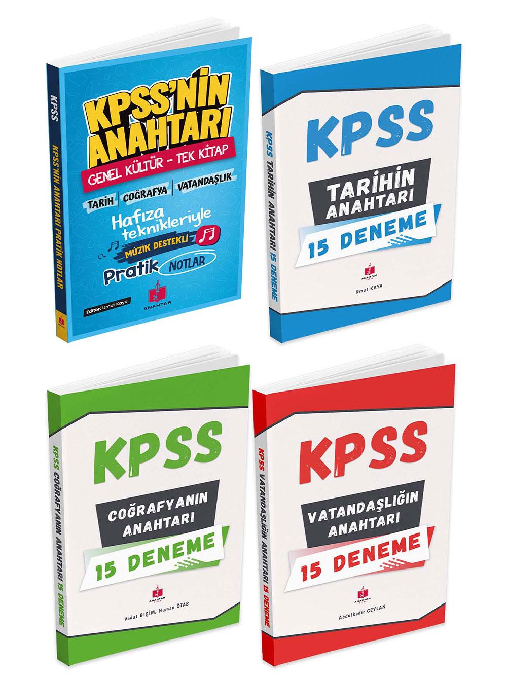 Anahtar Kitap 2026 KPSS Anahtar 4'lü Hafıza Teknikleriyle Müzik Destekli Set