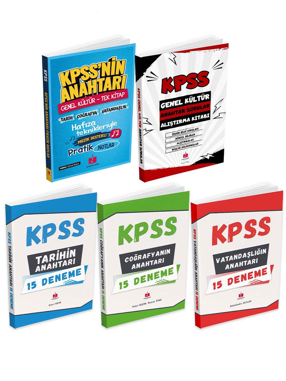 Anahtar Kitap 2026 KPSS Anahtar 5'li Hafıza Teknikleriyle Müzik Destekli Set