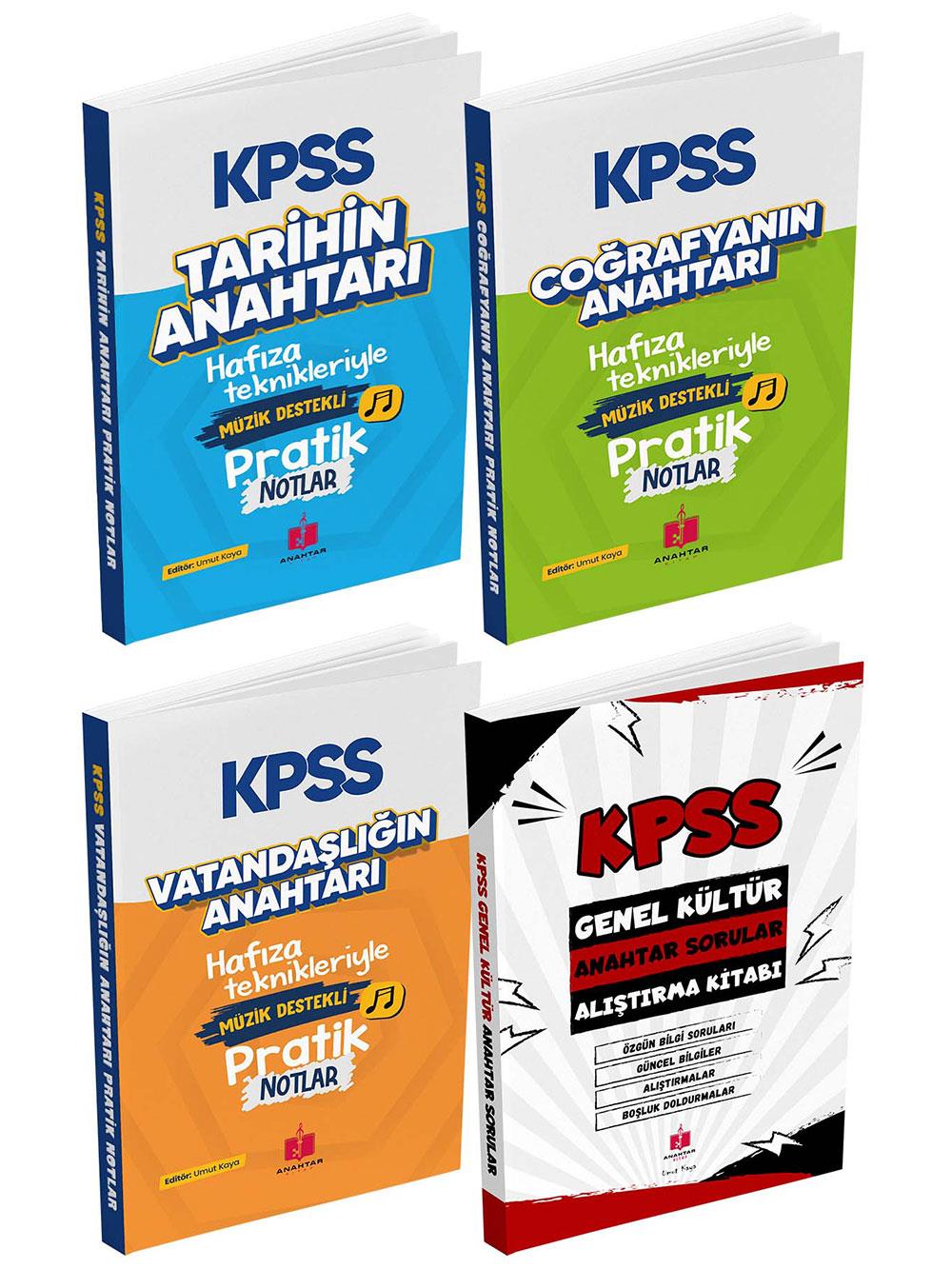 Anahtar Kitap 2026 KPSS Süper Dörtlü Genel Kültür Konu Soru Seti