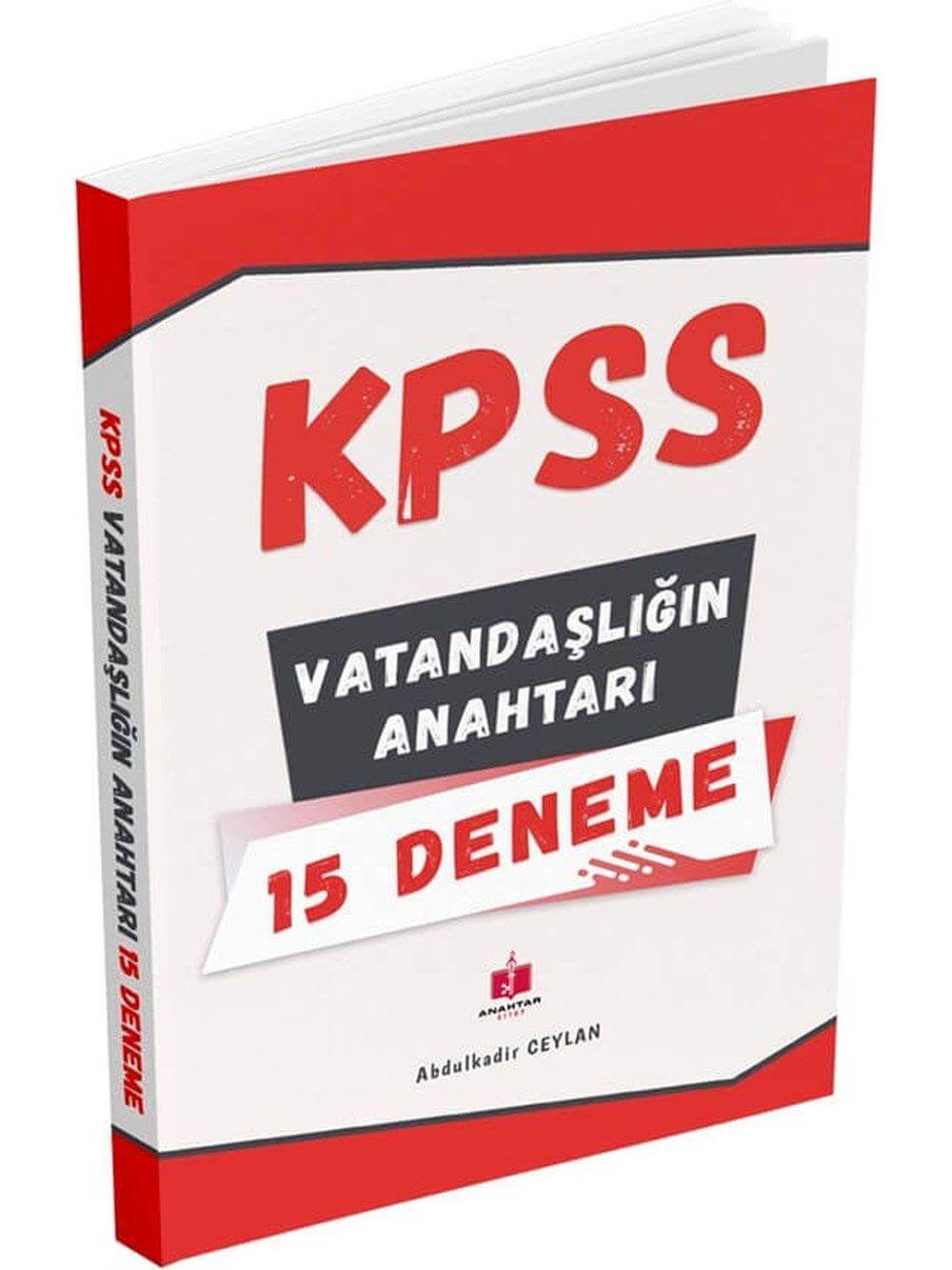 Anahtar Kitap 2026 KPSS Vatandaşlığın Anahtarı 15 Deneme