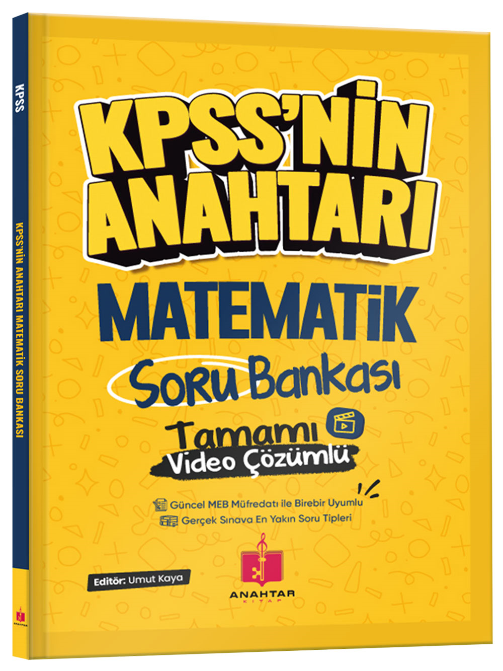 Anahtar Kitap 2026 KPSS'nin Anahtarı Matematik Tamamı Video Çözümlü Soru Bankası