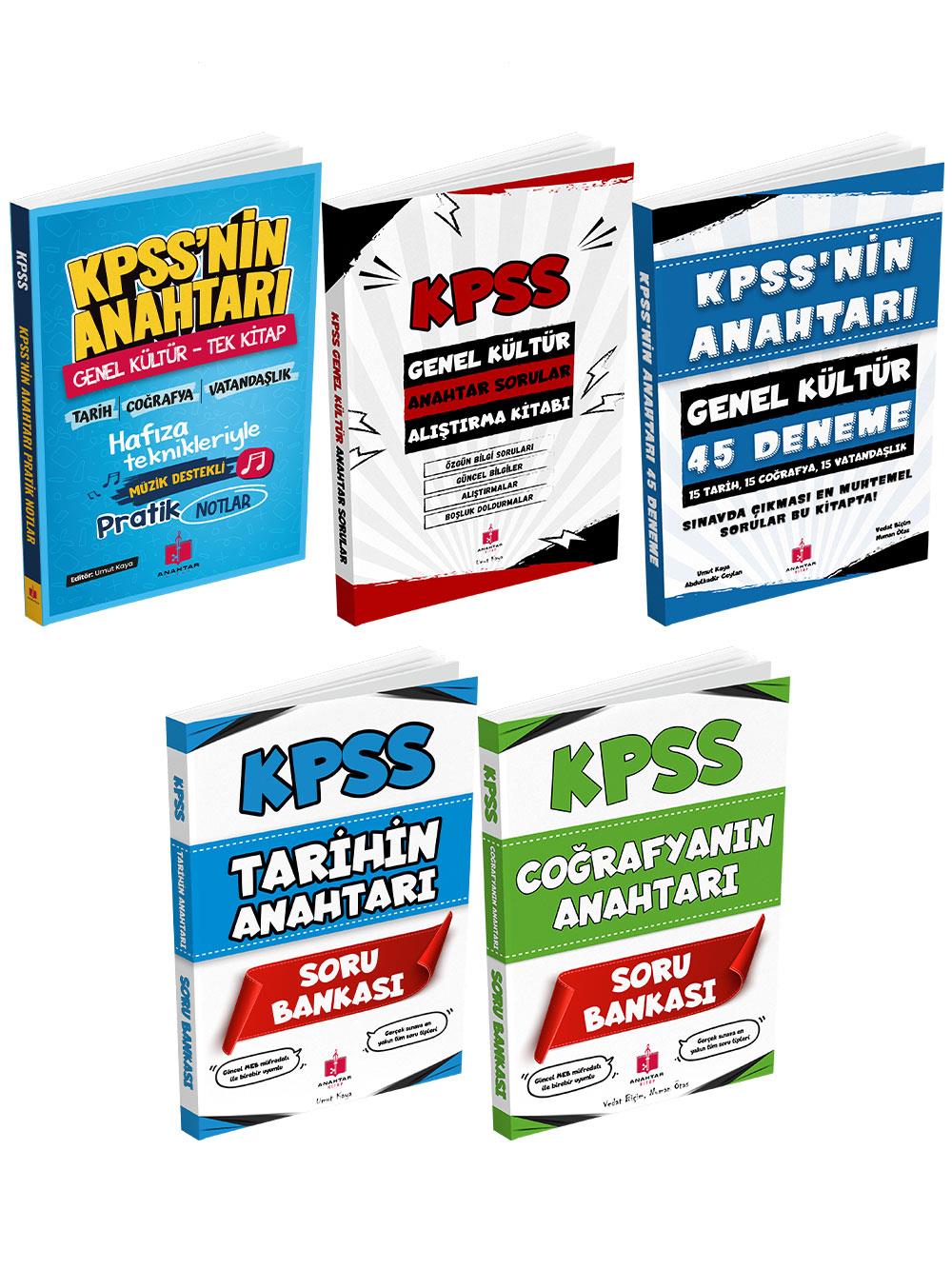 Anahtar Kitap 2026 KPSS'nin Anahtarı Süper 5'li Hafıza Teknikleriyle Müzik Destekli Set